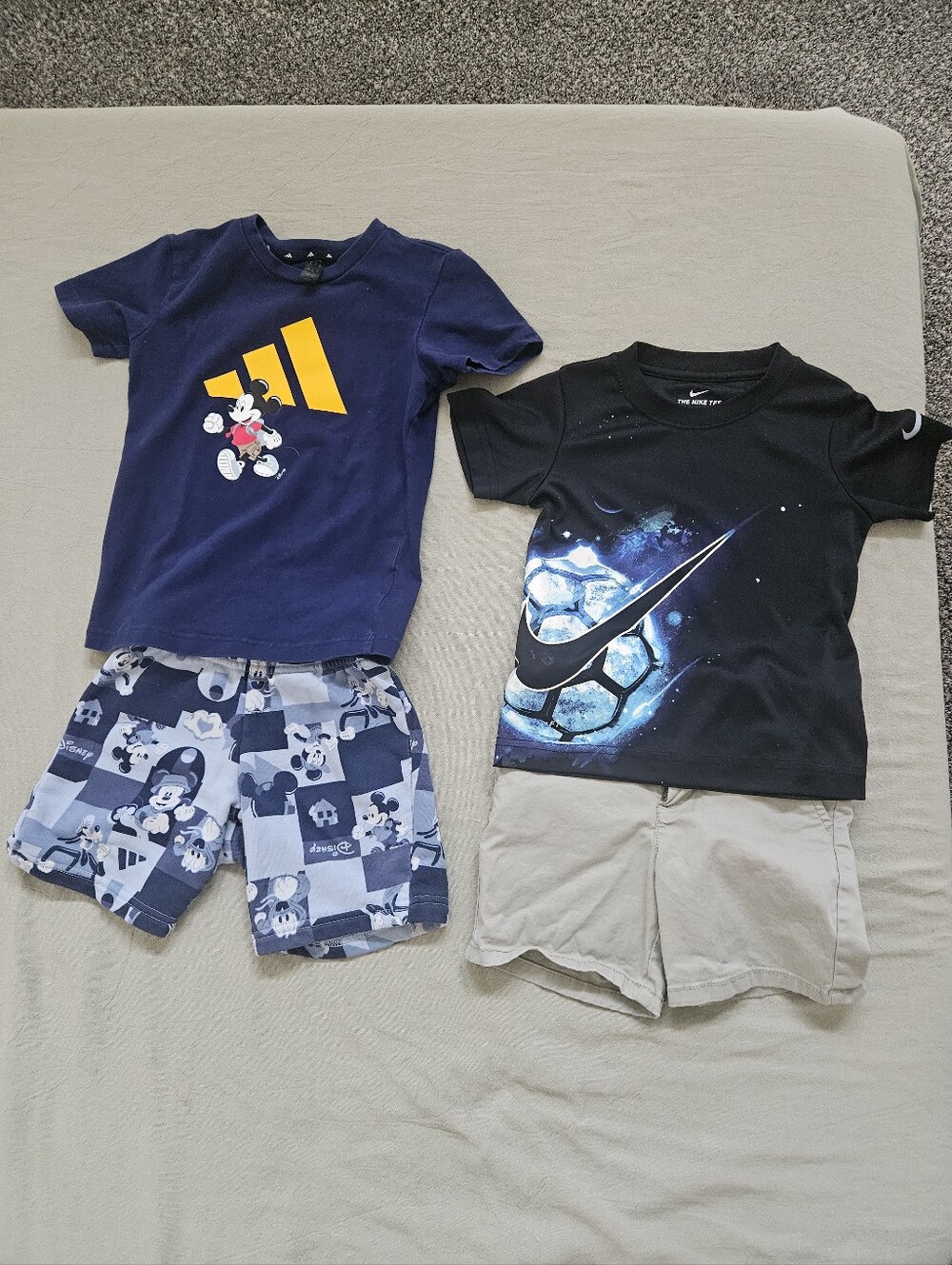Toddler Boy 3T Activewear Bundle - Adidas x Disney Mickey, Nike Dri-Fit & Cat &